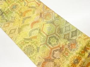 佐賀錦華文に古典柄模様織出し袋帯